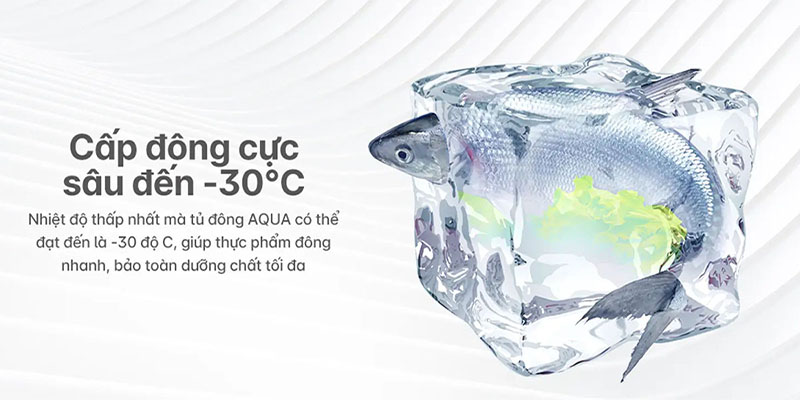 Tủ đông Inverter Aqua 379 lít AQF-C4801EN - Hàng chính hãng