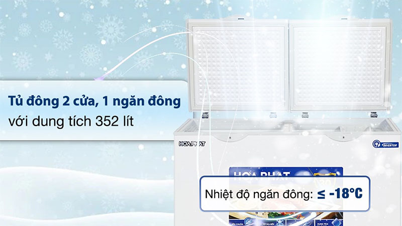 Tủ đông Inverter Hòa Phát HPF-AD8352 - Hàng chính hãng
