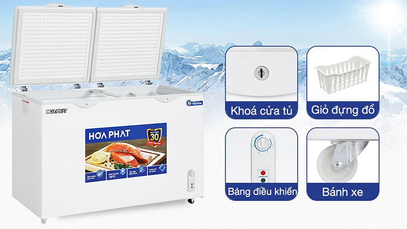 Tủ đông Inverter Hòa Phát HPF-AD8352 - Hàng chính hãng