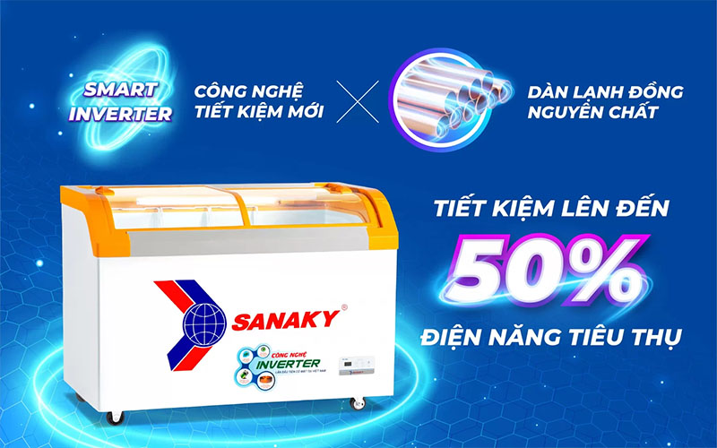 Tủ đông Inverter Sanaky VH-4899K3B - Hàng chính hãng