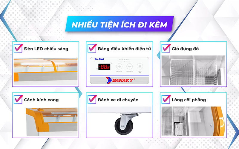 Tủ đông Inverter Sanaky VH-4899K3B - Hàng chính hãng