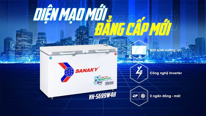 Tủ đông Sanaky VH-5699W4K - Hàng chính hãng