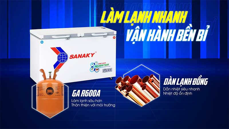 Tủ đông Sanaky VH-5699W4K - Hàng chính hãng