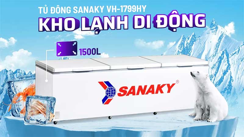 Tủ đông Sanaky VH-1799HY - Hàng chính hãng