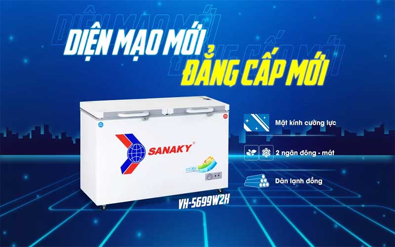 Tủ đông Sanaky VH-5699W2K - Hàng chính hãng