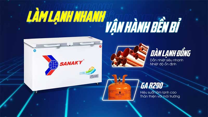 Tủ đông Sanaky VH-5699W2K - Hàng chính hãng