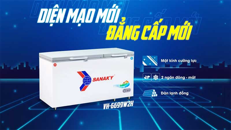 Tủ đông Sanaky VH-6699W2K - Hàng chính hãng