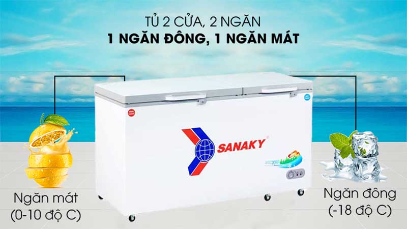 Tủ đông Sanaky VH-6699W2K - Hàng chính hãng