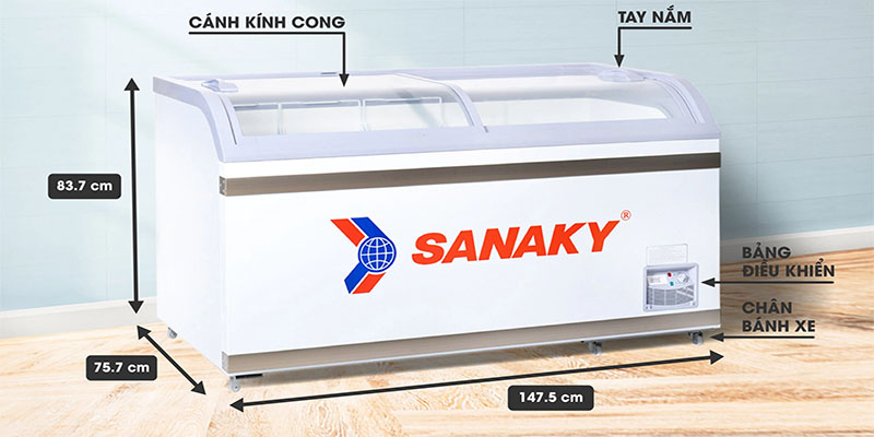 Tủ đông Sanaky VH-888KA - Hàng chính hãng