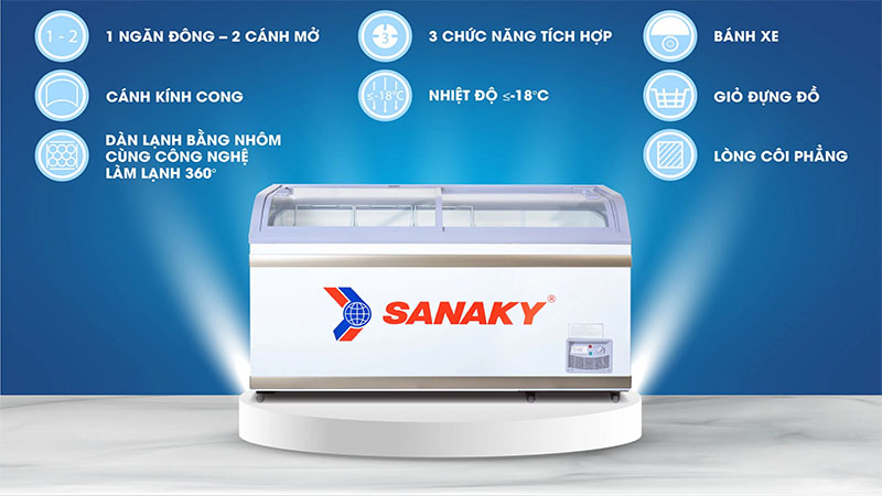 Tủ đông Sanaky VH-888KA - Hàng chính hãng