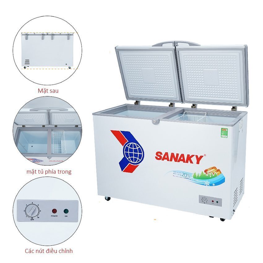 Tủ đông dàn đồng Sanaky VH-3699A1 - Hàng chính hãng