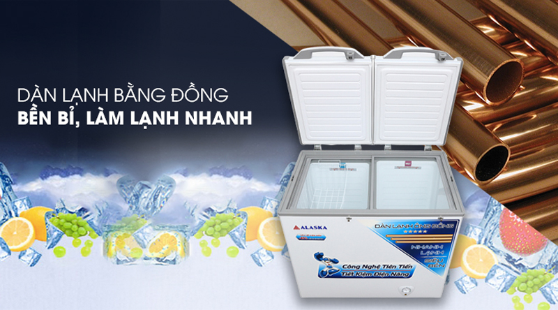 Tủ đông Alaska 2 ngăn BCD-3568C - Hàng chính hãng