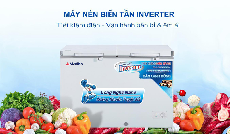 Tủ đông Alaska BCD-4568CI - Hàng chính hãng