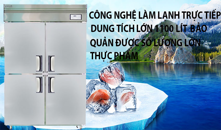 Tủ đông công nghiệp 4 cánh Happys HWA-45CF - Hàng chính hãng