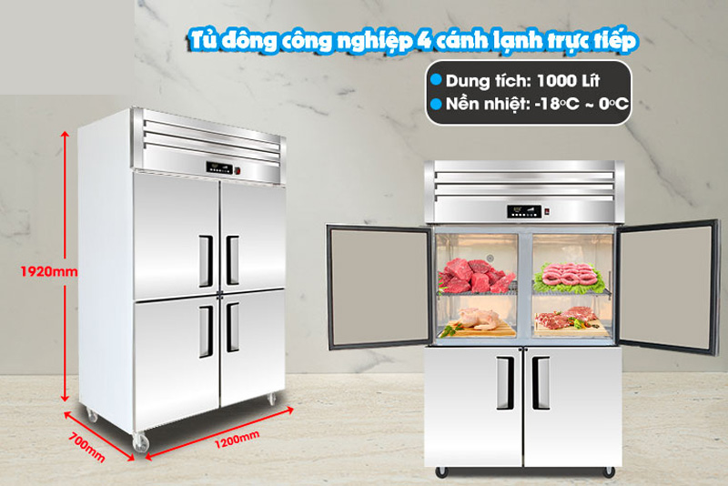 Tủ đông công nghiệp 4 cánh Fushima FSM-TD4C - Hàng chính hãng