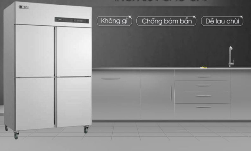 Tủ đông 4 cánh công nghiệp Cobi CDB1.0L4AF - Hàng chính hãng