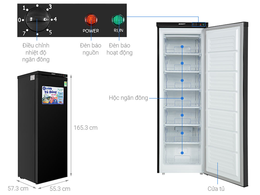 Tủ đông đứng Sanaky TD.VH-230VD3  - Hàng chính hãng