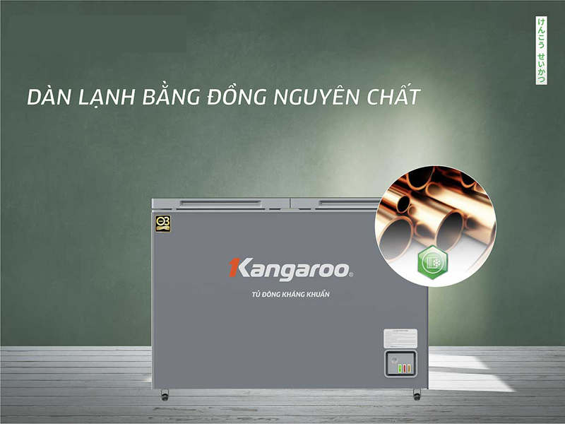 Tủ đông kháng khuẩn Kangaroo KGFZ312NK2 - Hàng chính hãng