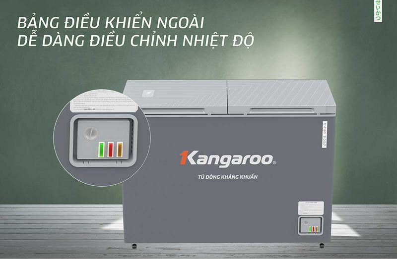 Tủ đông kháng khuẩn Kangaroo KGFZ312NK2 - Hàng chính hãng
