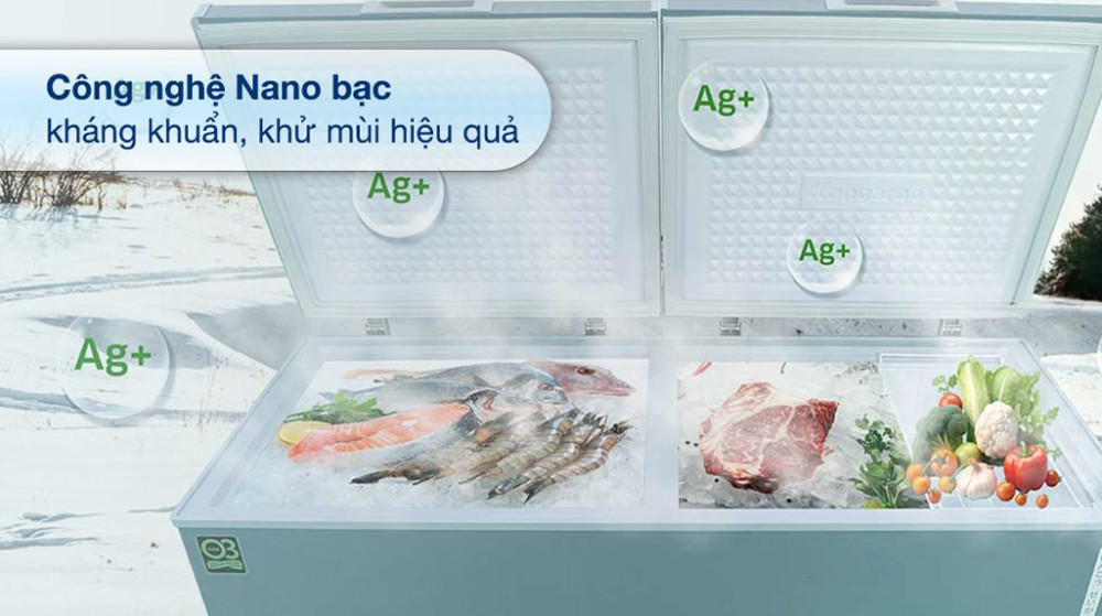 Tủ đông mát kháng khuẩn Kangaroo 415 lít KG415G2D - Hàng chính hãng