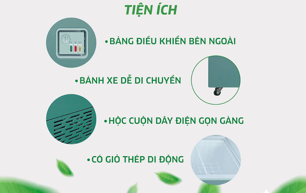 Tủ đông mát kháng khuẩn Kangaroo 415 lít KG415G2D - Hàng chính hãng