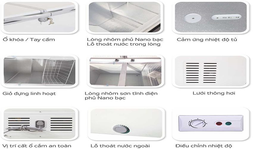 Tủ đông kháng khuẩn Kangaroo KG388C1 - Hàng chính hãng