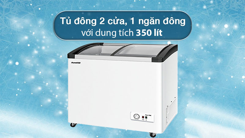 Tủ đông mặt kính lùa Aquafine JW-1200F - Hàng chính hãng