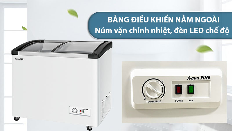 Tủ đông kính lùa Aquafine JW-1500F - Hàng chính hãng
