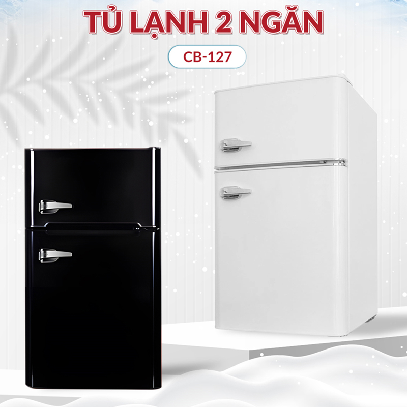Tủ lạnh 128 lít Cobi CB-127B/W - Hàng chính hãng