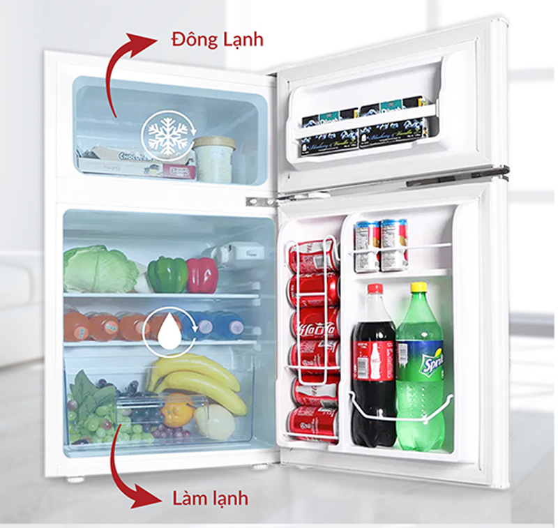 Tủ lạnh 128 lít Cobi CB-127B/W - Hàng chính hãng