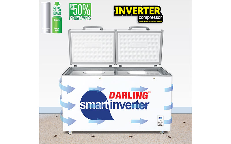 Tủ đông mát 2 ngăn Inverter Darling DMF-3699WSI - Hàng chính hãng