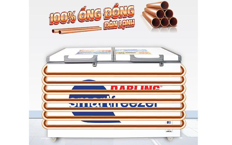 Tủ đông mát 230L Darling DMF-2699WS - Hàng chính hãng