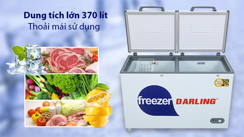 Tủ đông mát 260 lít Darling DMF-3999-W2 - Hàng chính hãng