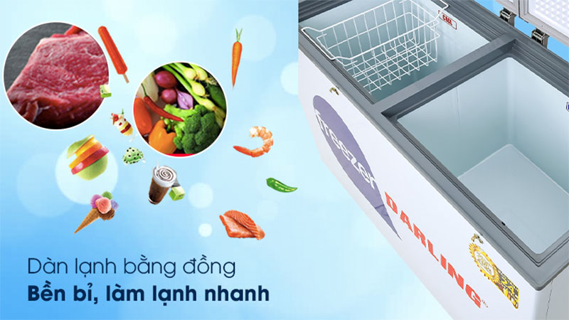 Tủ đông mát 260 lít Darling DMF-3999-W2 - Hàng chính hãng