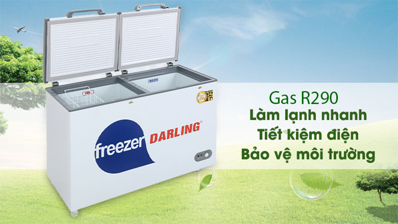 Tủ đông mát 260 lít Darling DMF-3999-W2 - Hàng chính hãng
