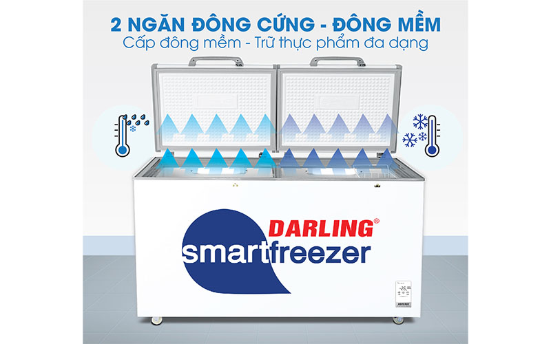 Tủ đông mát 370L Darling DMF-3699WS-4 - Hàng chính hãng