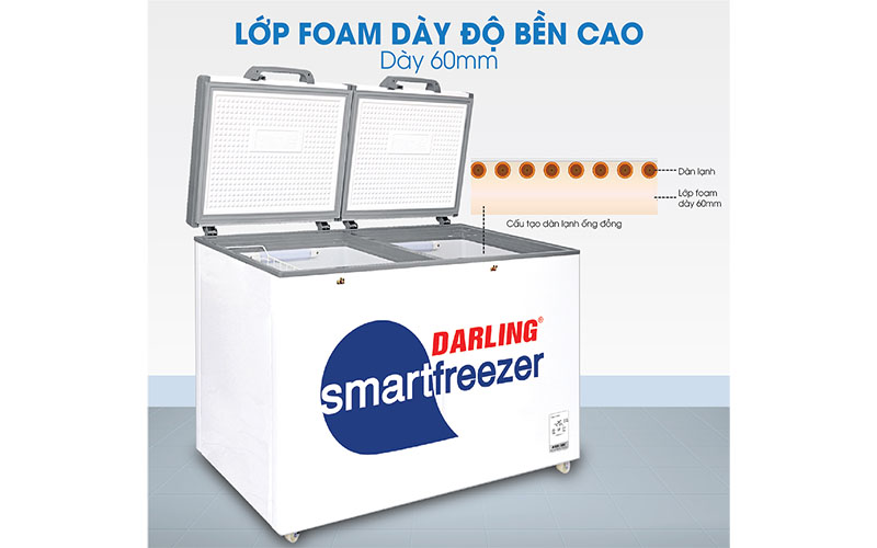 Tủ đông mát 370L Darling DMF-3699WS-4 - Hàng chính hãng
