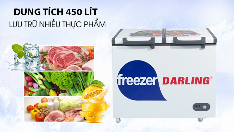 Tủ đông mát 450 lít Darling DMF-4999-WE - Hàng chính hãng