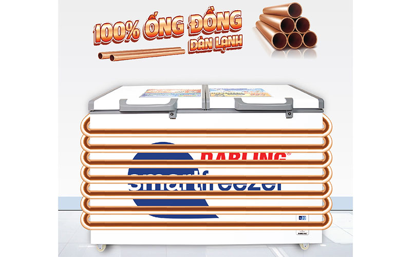 Tủ đông mát 2 ngăn 450L Darling DMF-4699WS-2 - Hàng chính hãng