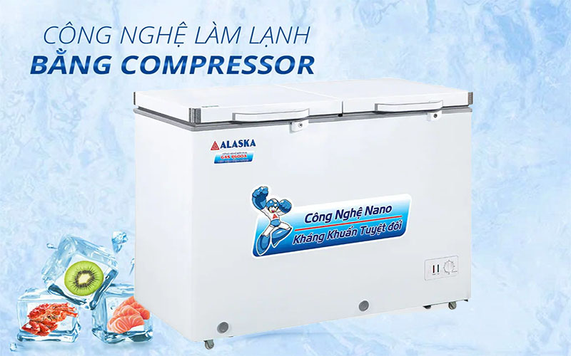 Tủ đông mát Alaska BCD-3068N - Hàng chính hãng