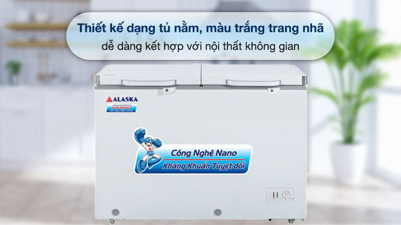 Tủ đông mát Alaska BCD-5568N - Hàng chính hãng