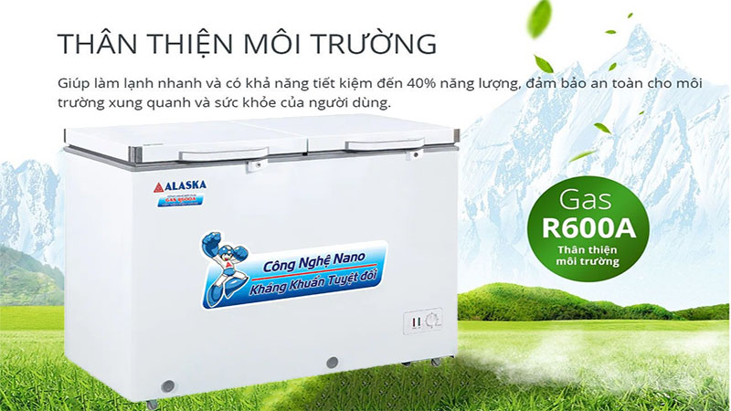 Tủ đông mát Alaska BCD-5568N - Hàng chính hãng
