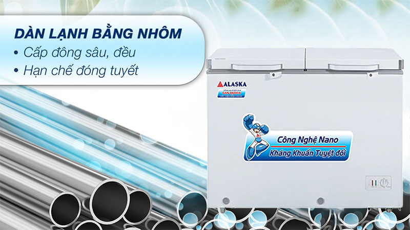 Tủ đông mát Alaska BCD-5568N - Hàng chính hãng