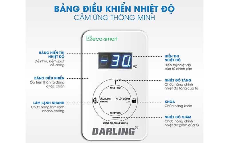 Tủ đông mát Darling DMF-4699WS - Hàng chính hãng