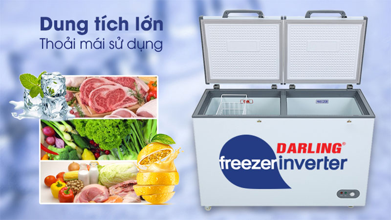 Tủ đông mát Inverter 370 lít Darling DMF-3999WI2 - Hàng chính hãng