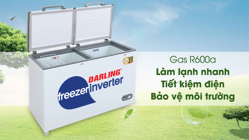 Tủ đông mát Inverter 370 lít Darling DMF-3999WI2 - Hàng chính hãng