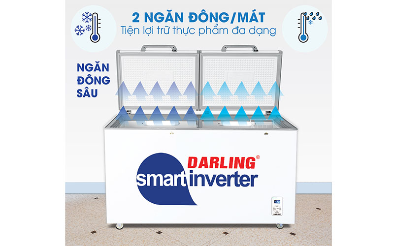 Tủ đông mát Inverter Darling DMF-3699WSI-2 - Hàng chính hãng
