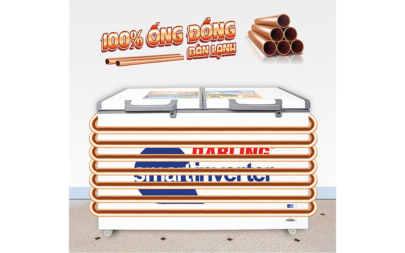 Tủ đông mát Inverter Darling DMF-3699WSI-2 - Hàng chính hãng