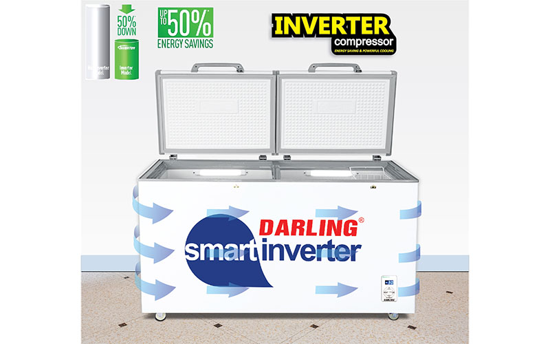 Tủ đông mát Inverter Darling DMF-3699WSI-2 - Hàng chính hãng