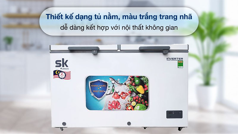 Tủ đông mát Inverter Sumikura SKF-500DI - Hàng chính hãng